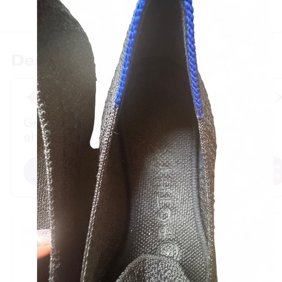 Rothy's The Loafer - Black and Blue Women's Flats size 5.5 - Picture 5 of 6